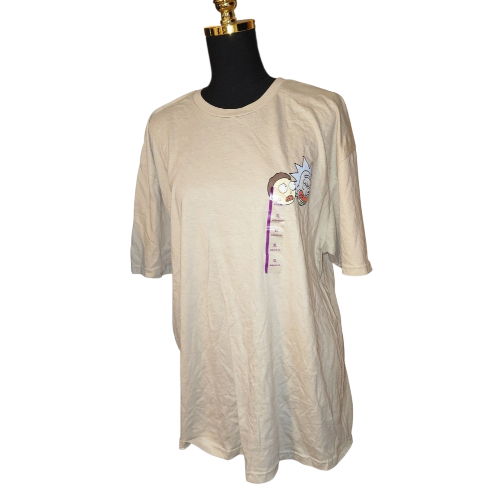 Rick & Morty Classic Cream Short Sleeve Tee